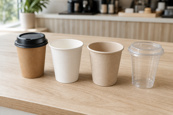 Comparison of paper, plastic, sugarcane and PLA-lined disposable coffee cups for Australian cafes