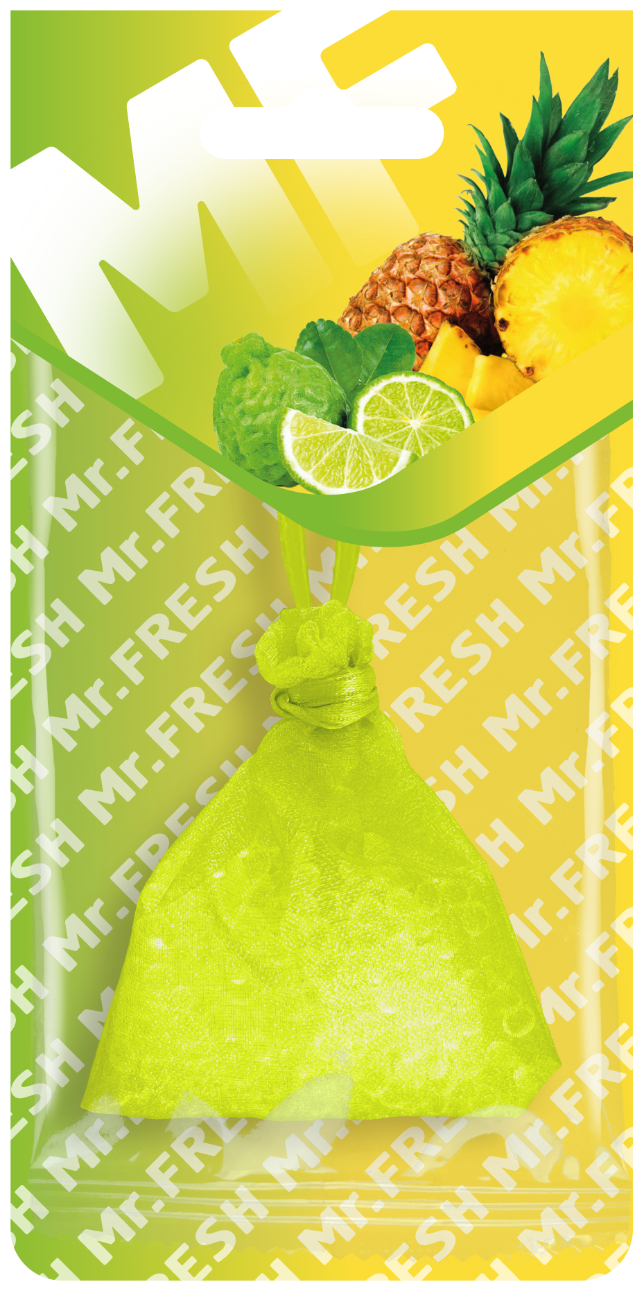 Pineapple & Bergamot Scented Sachet - Car, Wardrobe & Drawer Air Freshener | Mr. Fresh