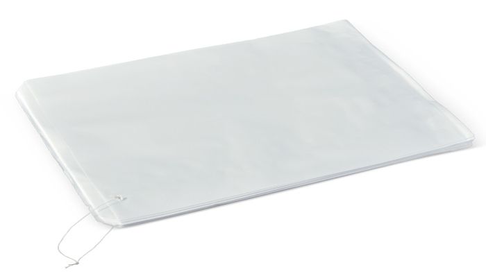 12 Long White Paper Bags