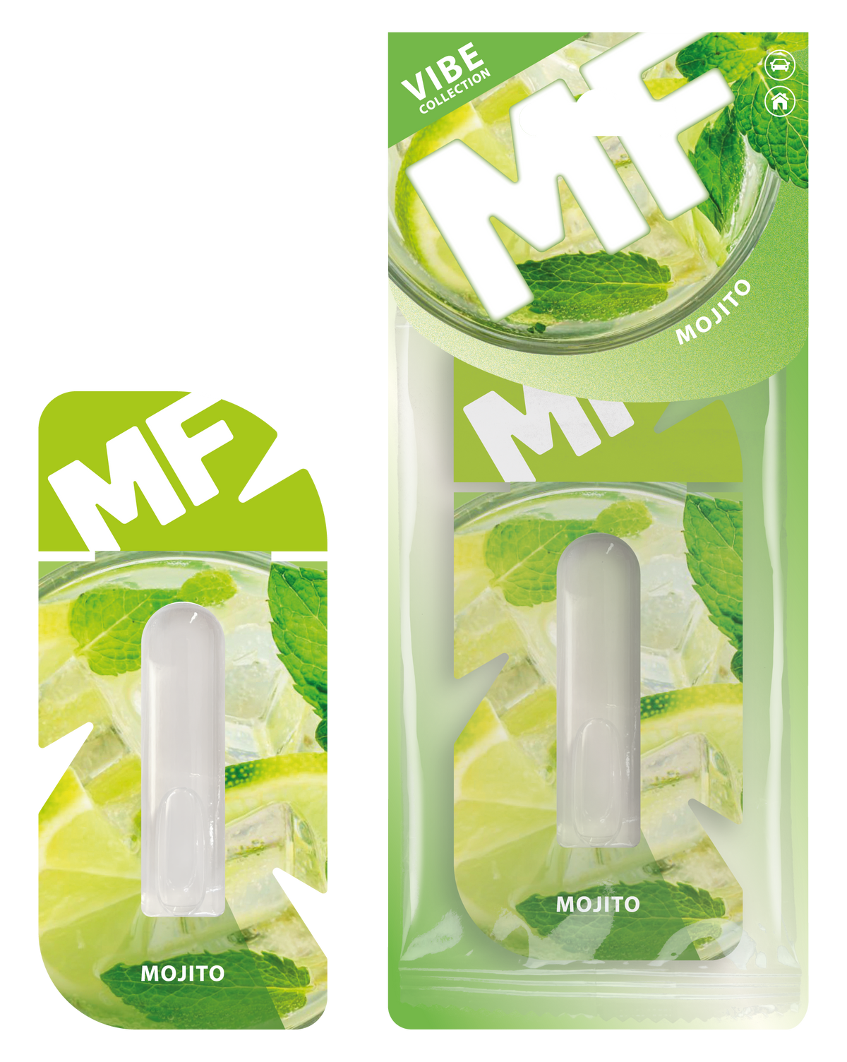 Mojito Car Air Freshener - Hanging Diffuser | Mr. Fresh VIBE - packaging