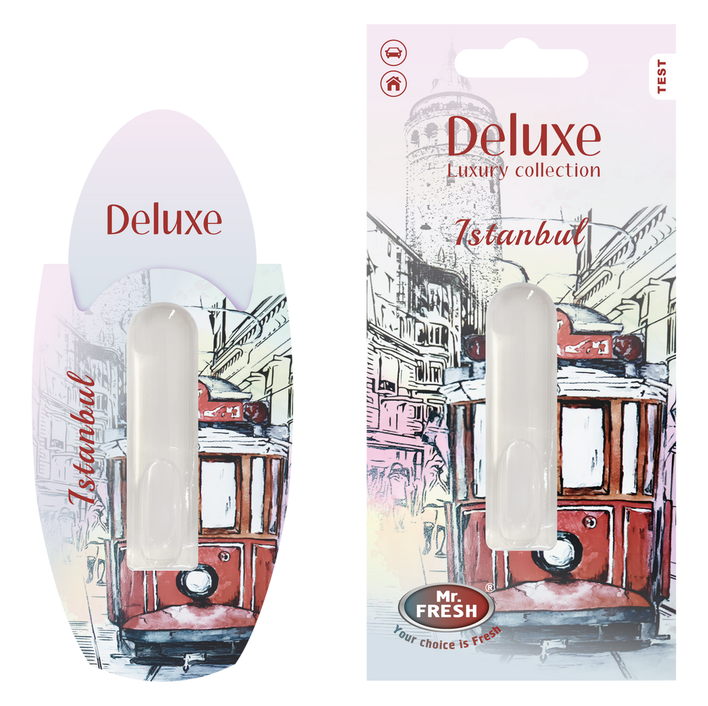 Istanbul Car Air Freshener - Luxury Diffuser | Mr. Fresh Deluxe - packaging