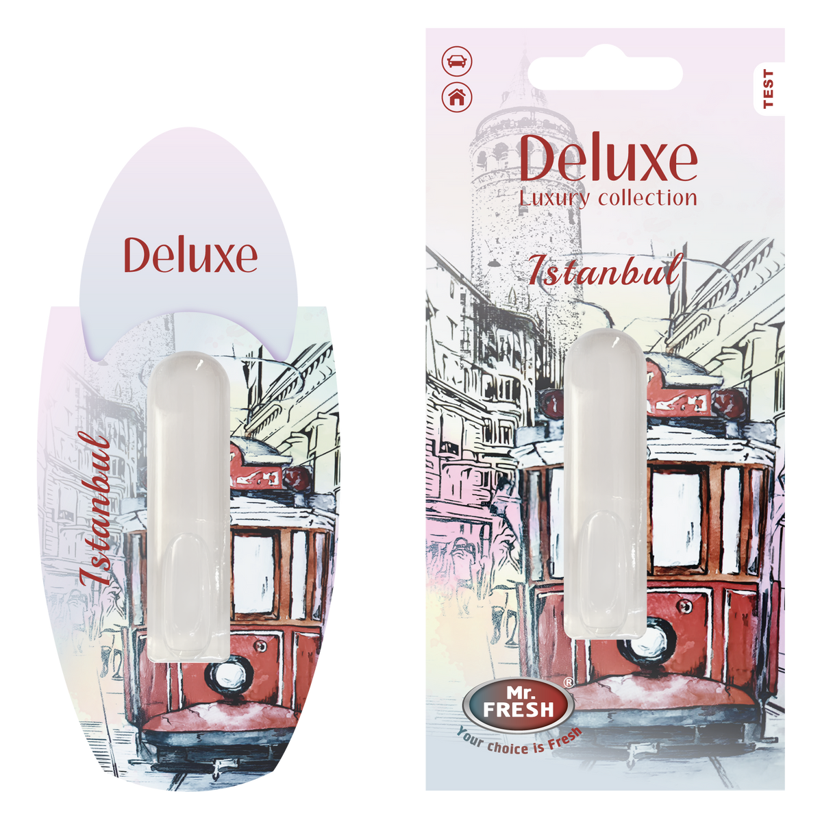 Istanbul Car Air Freshener - Luxury Diffuser | Mr. Fresh Deluxe - packaging