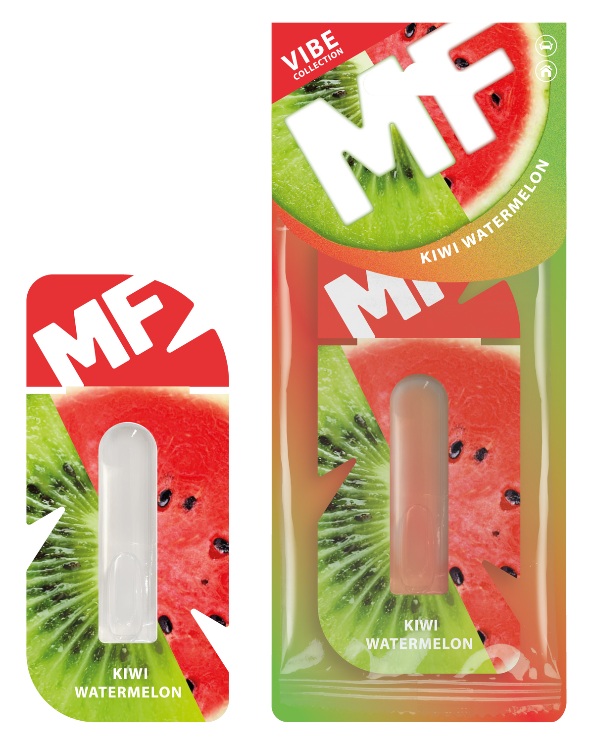 Kiwi & Watermelon Car Air Freshener - Hanging Diffuser | Mr. Fresh VIBE - packaging