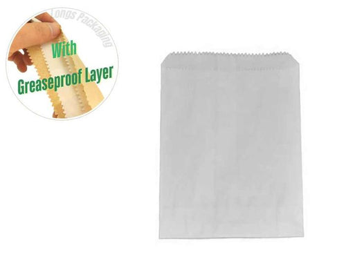 1 Long GPL White Paper Bags