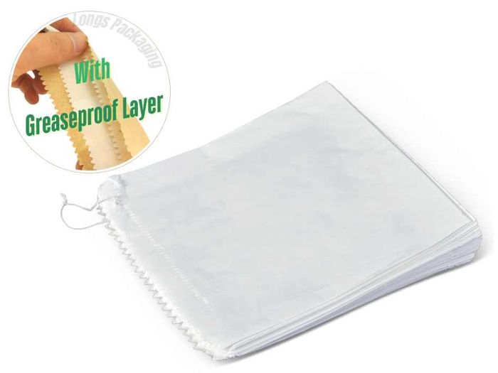 2SQ White GPL Bags