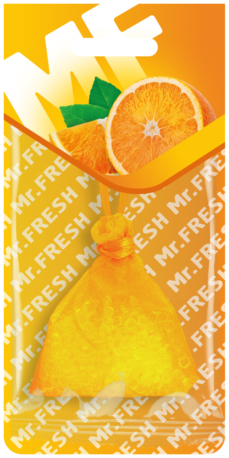 Orange Scented Sachet - Car, Wardrobe & Drawer Air Freshener | Mr. Fresh