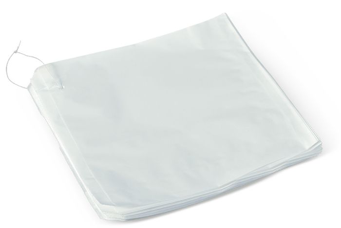 3 Square White Paper Bags