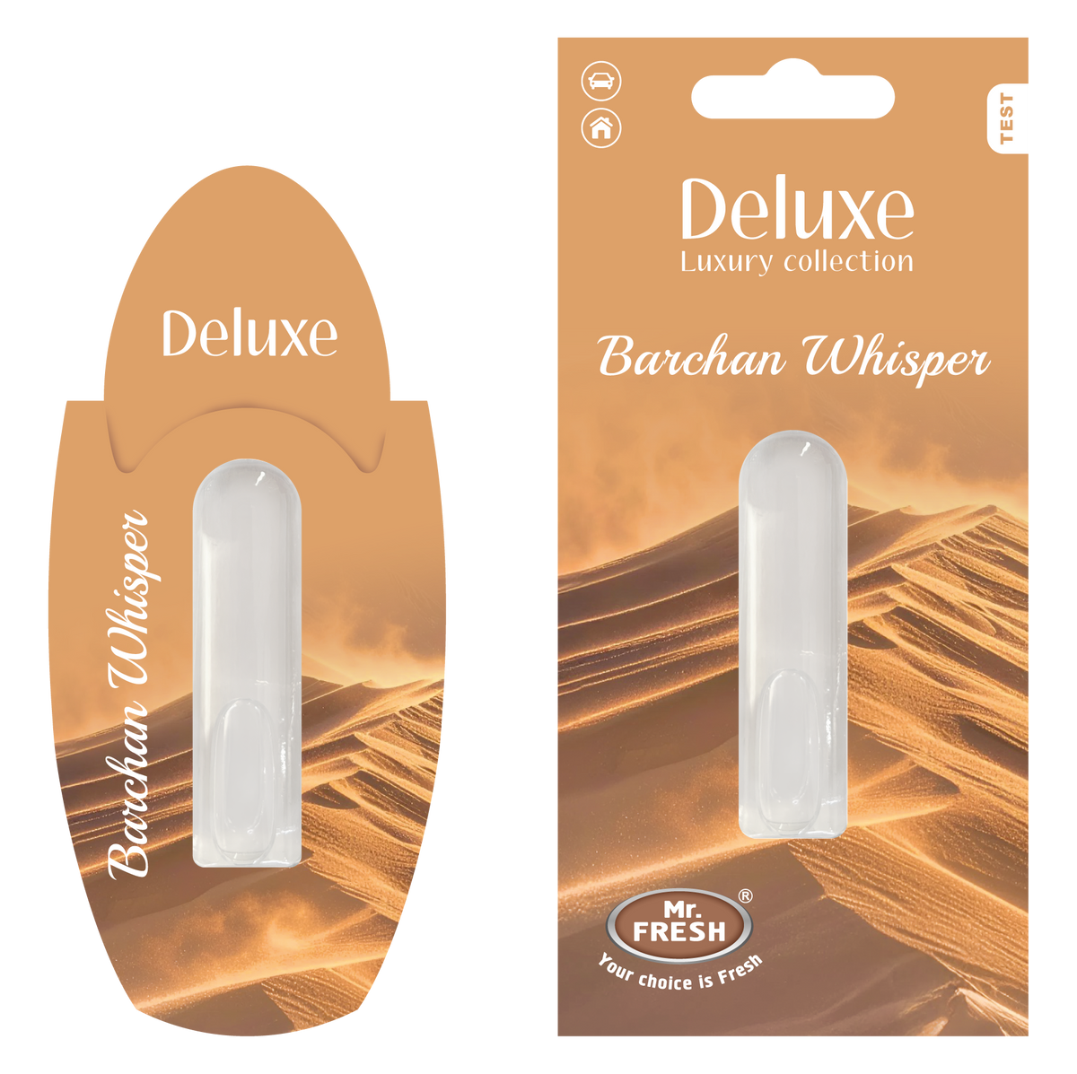 Barchan Whisper Car Air Freshener - Luxury Diffuser | Mr. Fresh Deluxe - packaging