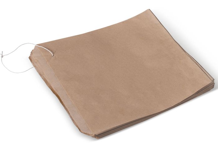 4 Long Brown Paper Bags