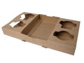 Biopak 4 Cup cardboard tray100