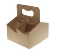 4 Cup tray with handle 200's