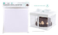 Transparent Crystal Cake/Gift Box W/Decorative Ribbon - 22CM x 22CM x 24CM