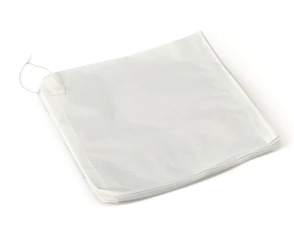 6 Square White Paper Bags