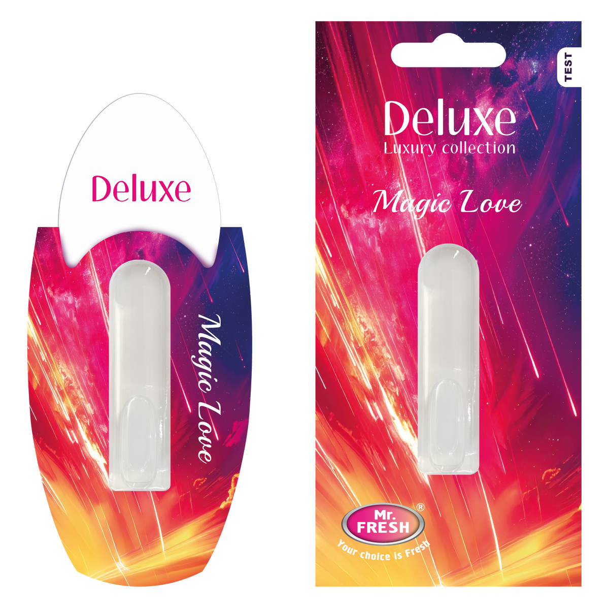 Magic Love Car Air Freshener - Luxury Diffuser | Mr. Fresh Deluxe - packaging
