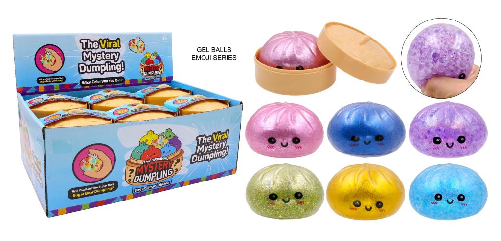 Novelty Dumpling (Large) - 8.5CM - Display Box - Gel Beads Emoji Series (86298) - wholesale bulk packaging | DPack