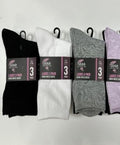 Ladies 3PK Crew Dress Socks