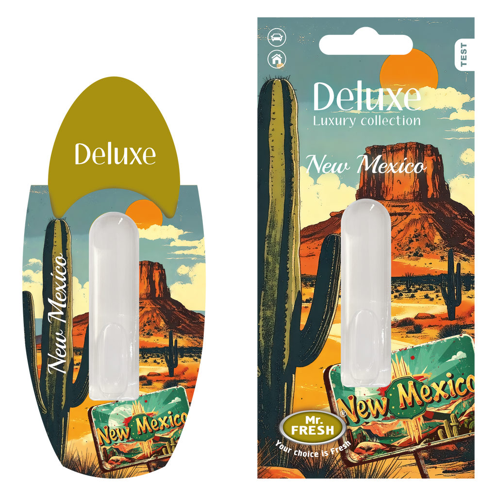New Mexico Car Air Freshener - Luxury Diffuser | Mr. Fresh Deluxe - packaging