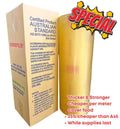 Everfilm heavy duty meat wrap film roll 450mm x 800m on dispenser, for butcher and deli food wrapping