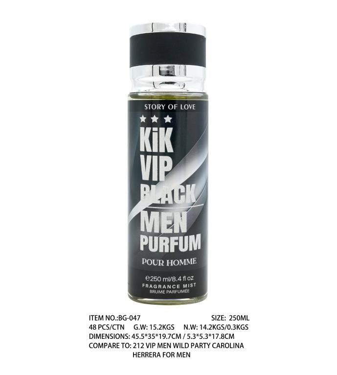 KiK VIP Black (Men Purfum) - Smells like 212 VIP Men Wild Party Caroline Herrera for Men (D)