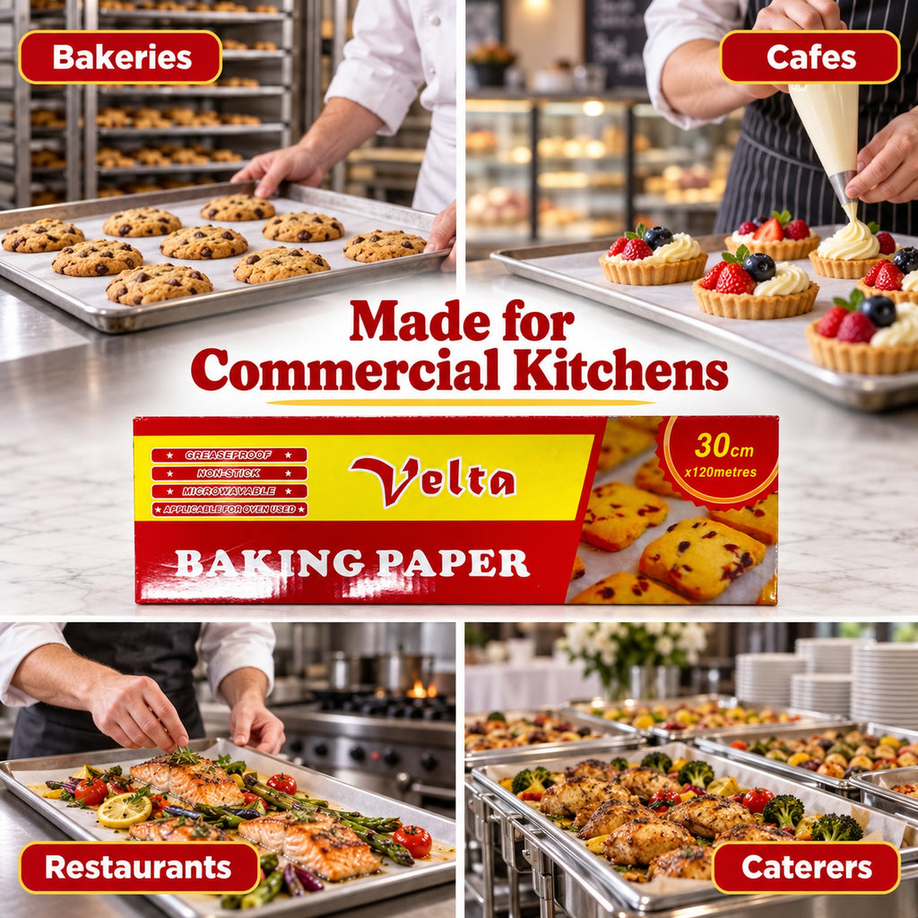 Non-stick baking paper for bakeries, cafes, restaurants and caterers
