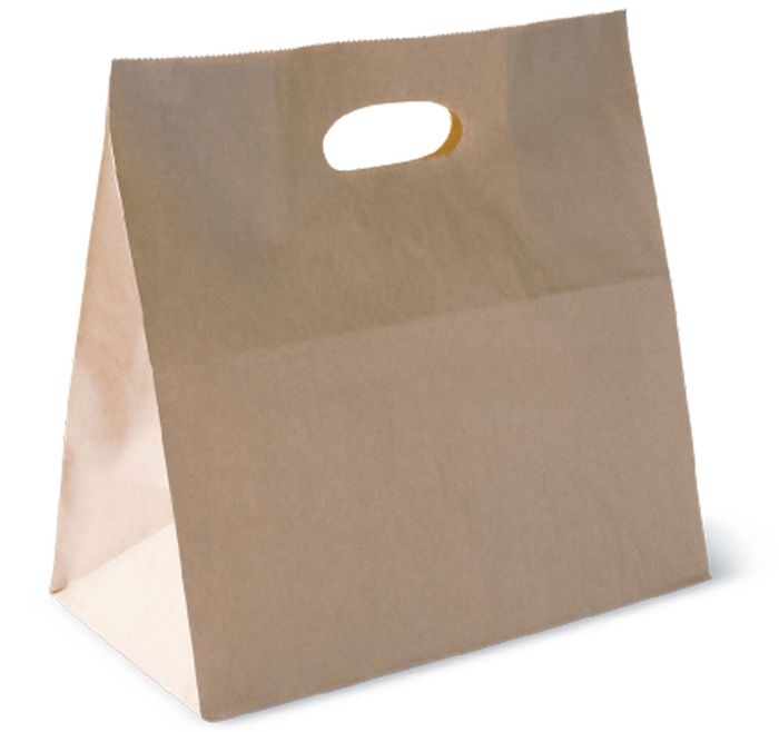 Die-Cut Carry Bag M Brown 500