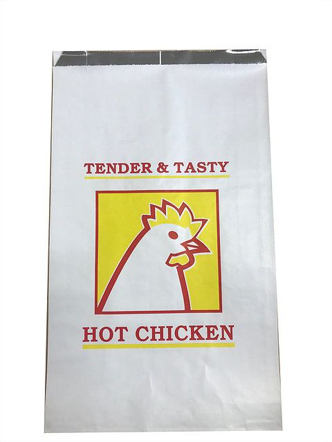 XL Printed Chicken Foil Bag