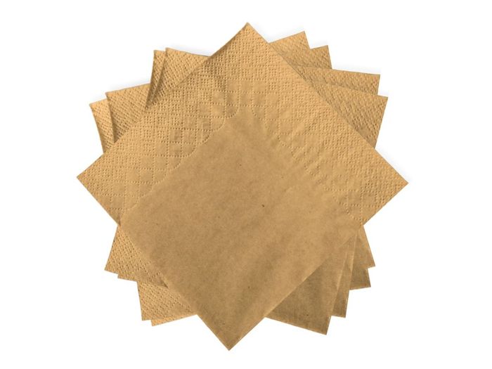 Cocktail Napkin 2 Ply Brown 2k