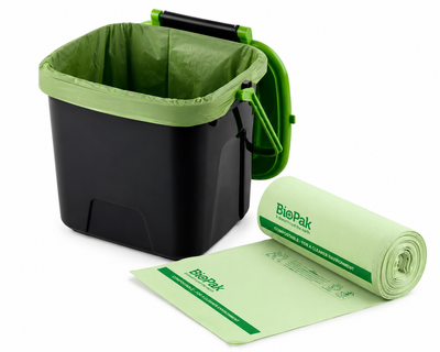 Compostable Kitchen Caddy Bags 8L AS4736 FOGO - Wholesale Melbourne