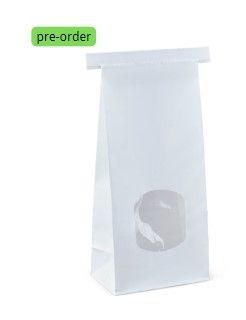 Tin Tie Bag Window White M