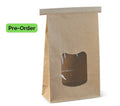 Tin Tie Bag Window Brown L