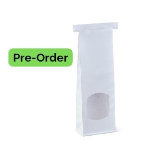 Tin Tie Bag Window White S