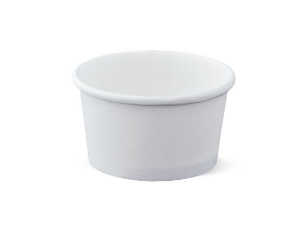 Detpak single wall Uni-Cup 8oz white disposable coffee cup for cafe and takeaway use, 500 per carton