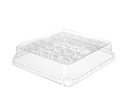 PLA Lid 7" Sugarcane Taco Tr