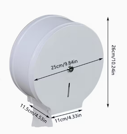 Jumbo Roll Dispenser White