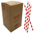 Paper Straw 8 Red Stripe 2500