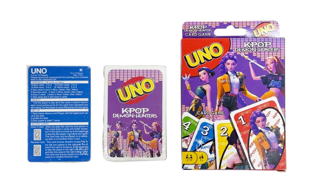 K-Pop Themed Uno card game 13.5x9.2cm retail box wholesale carton of 48 kpop merchandise gift shop