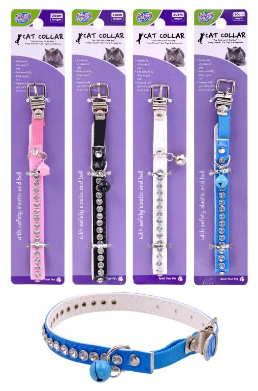 Cat Collar-31CM x 1.5CM-Diamond Kitty Bling Series
