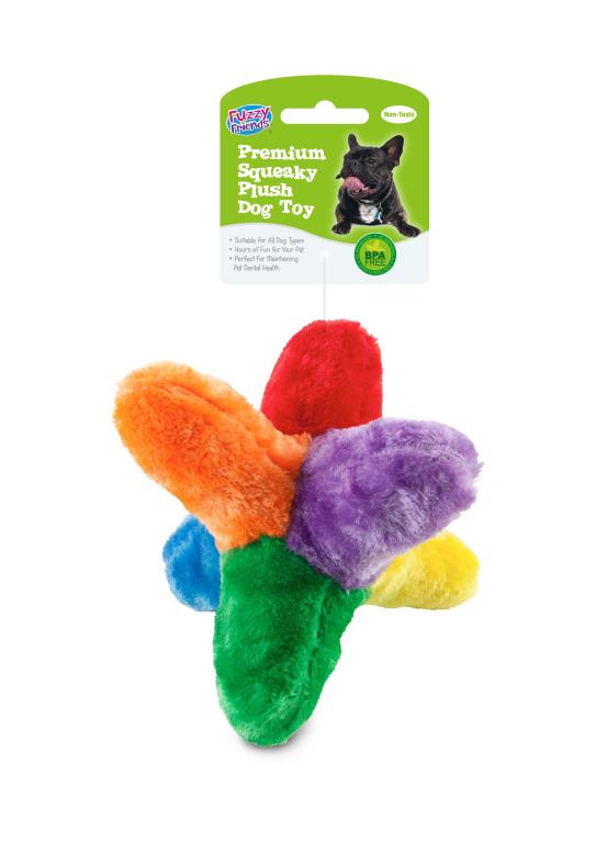 Jumbo Plush Dog Toy Hexagon