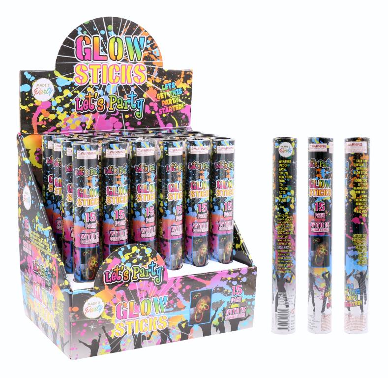 15PK Glow Sticks - 200MM x 5MM