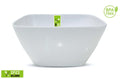 White Melamine Square Bowl-18CM x 18CM