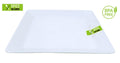 White Melamine Square Platter - 28CM x 28CM