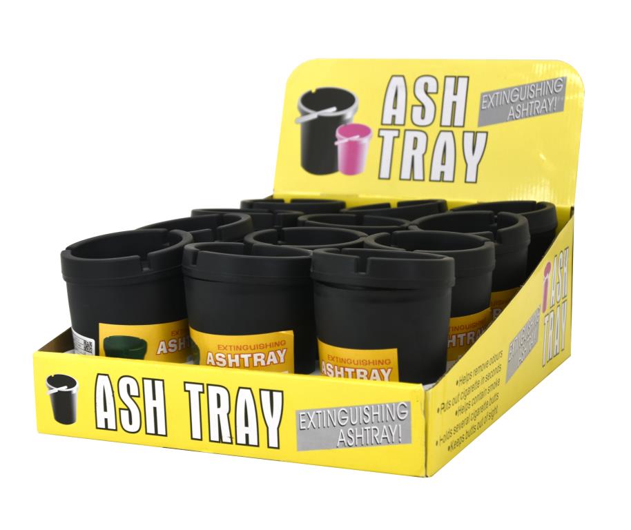 Jumbo Size Extinguishing Ashtray - Black