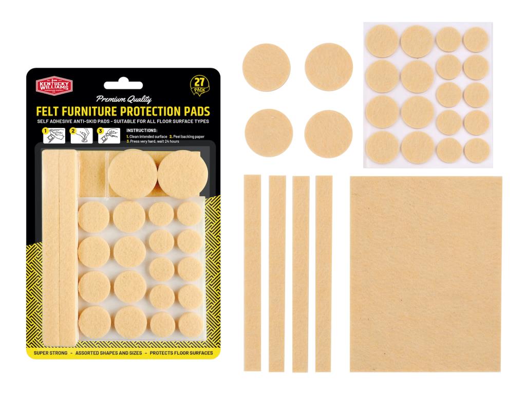 Felt Furniture Protection Pads-Assorted Sizes