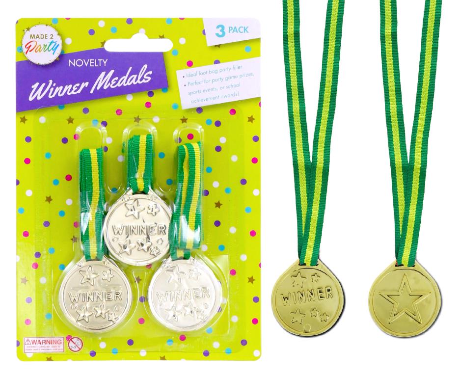 3PK Novelty Winners Medals