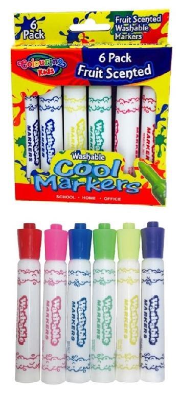 Cool Scented Colour Markers-6PK