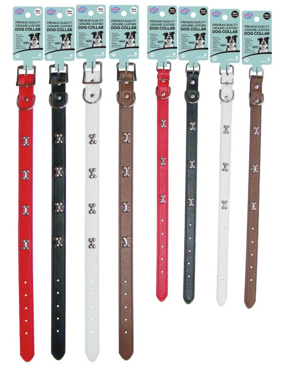 Leather Dog Collar-50CM x 2.5CM x 0.3CM