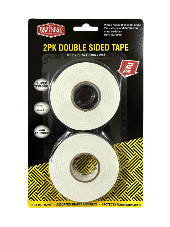 2PK Double Sided Tape-1.8CM x 2MTR