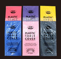 Plastic Party Table Cloth 6 Assorted Colours - 274CM x 137CM