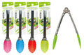 Silicone Tipped Kitchen Tongs (7') - Assorted Colours