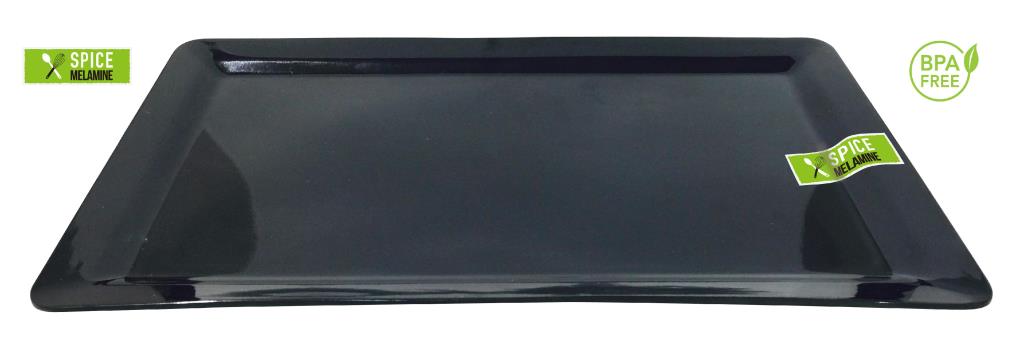 Black Series Melamine Rectangular Platter - 48.4CM x 30CM x 1.75CM